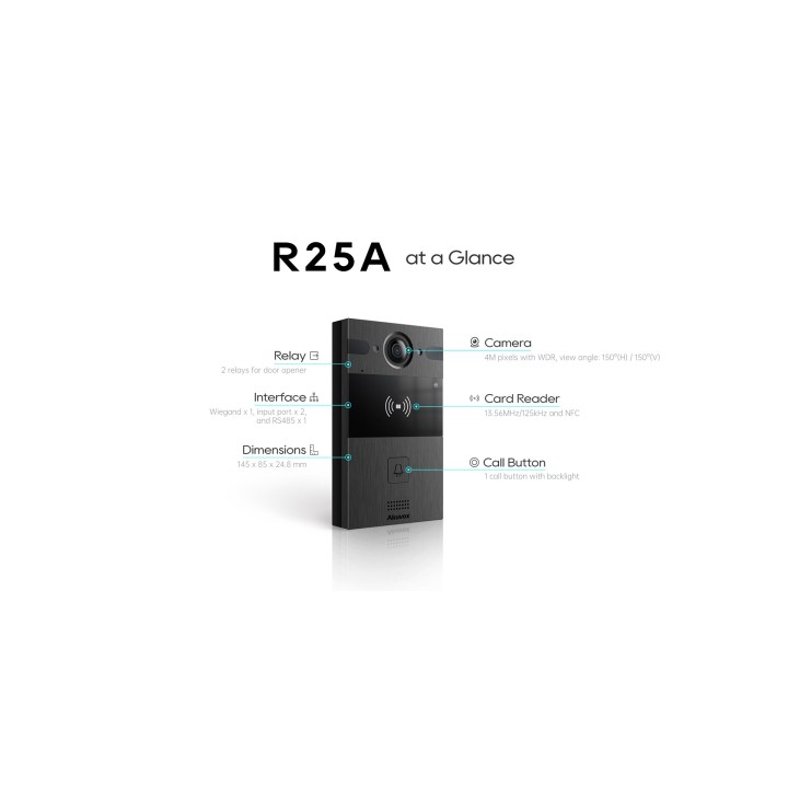Interphone Akuvox IP vidéo R25A