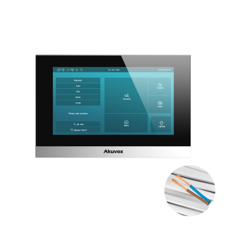 Moniteur Akuvox 7 pouces 2 fils