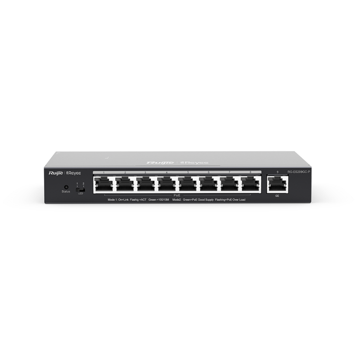 Switch PoE compatible Cloud à 9 ports Gigabits. 120 watts