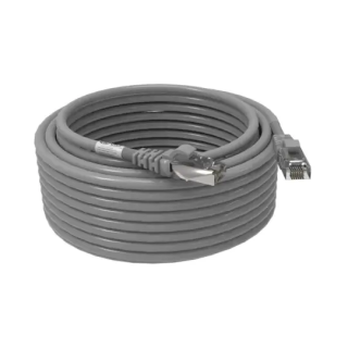 Cordon RJ45 cat 6 surmoulé FUTP 100 Ohms LSOH, 20m, gris